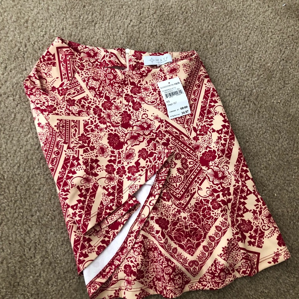 High waisted skirt